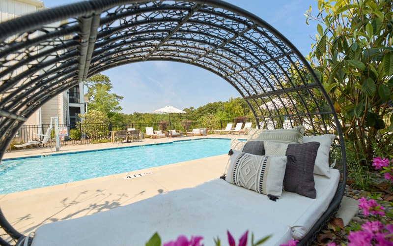 Poolside Seat at The View at Crow Creek